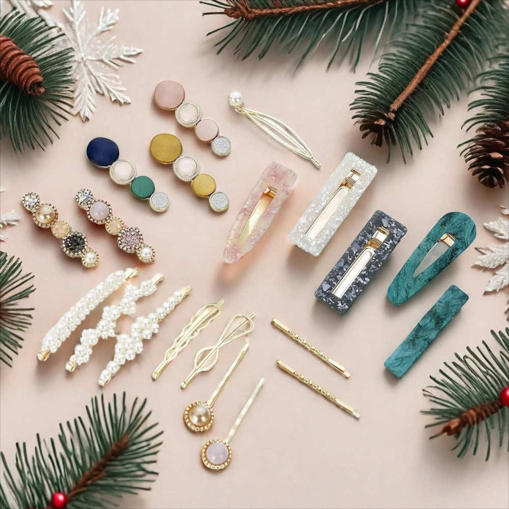 OJKIUH hollow geometric clips add chic sparkle to looks