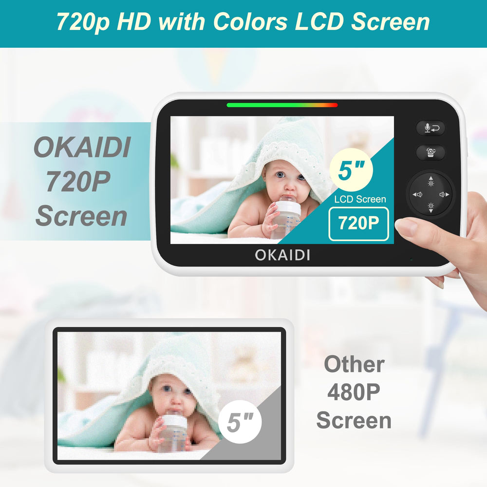 OKAIDI two-way talk with time display on-screen.