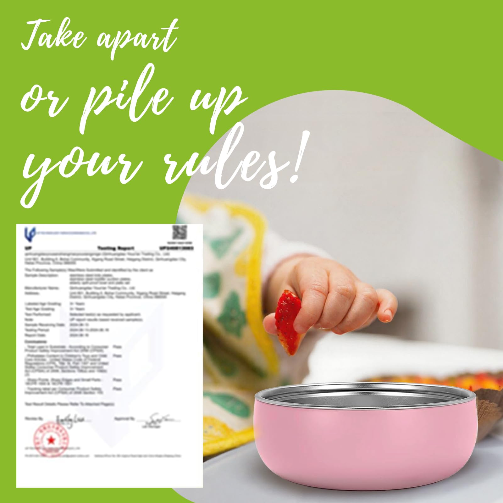 OKAY ORANGE condensation-free bowls prevent puddles on tables