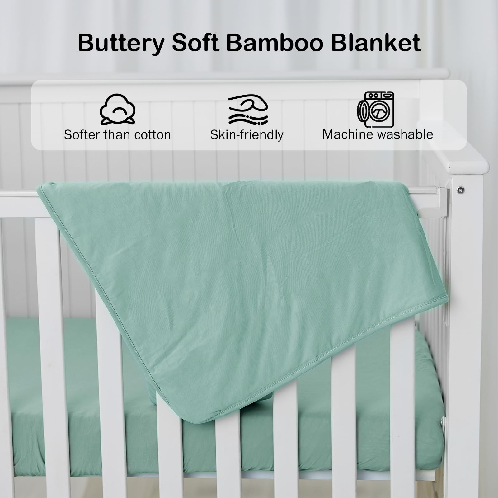 Okayinn BubblePanda baby-crib-blanket 30x40 demonstrates versatile warmth for nursery and stroller.