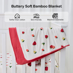 Okayinn BubblePanda bamboo blanket closeup fabric showing breathable moisture-wicking comfort