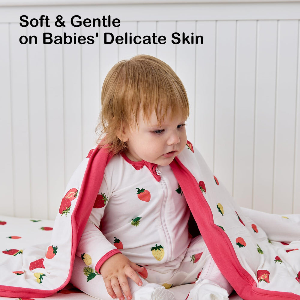 Okayinn BubblePanda bamboo blanket durable stitching ensures long lasting machine washable use