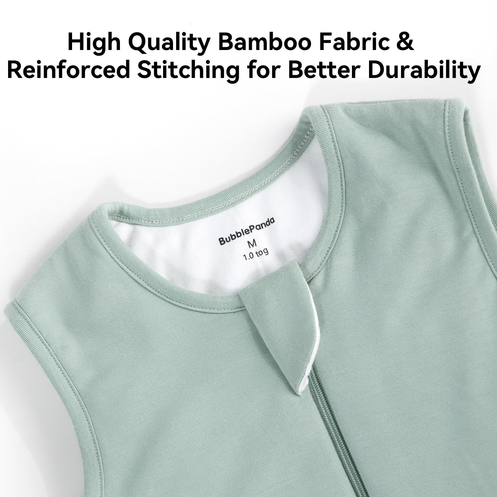 Okayinn BubblePanda sleep sack safety neckline reduces loose fabric risk.
