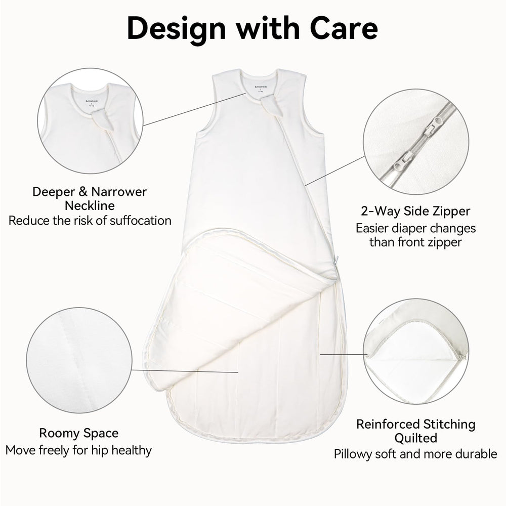 Okayinn BubblePanda modal fabric breathability helps regulate baby warmth and comfort.