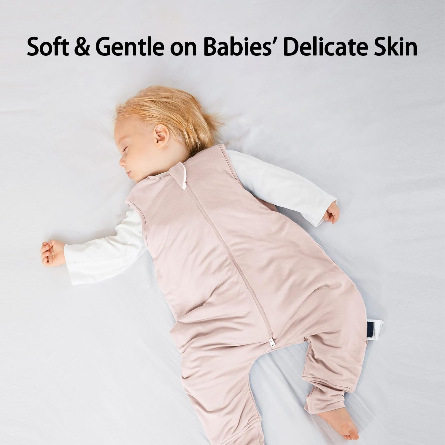 Okayinn BubblePanda open feet design supports natural movement and crawling.