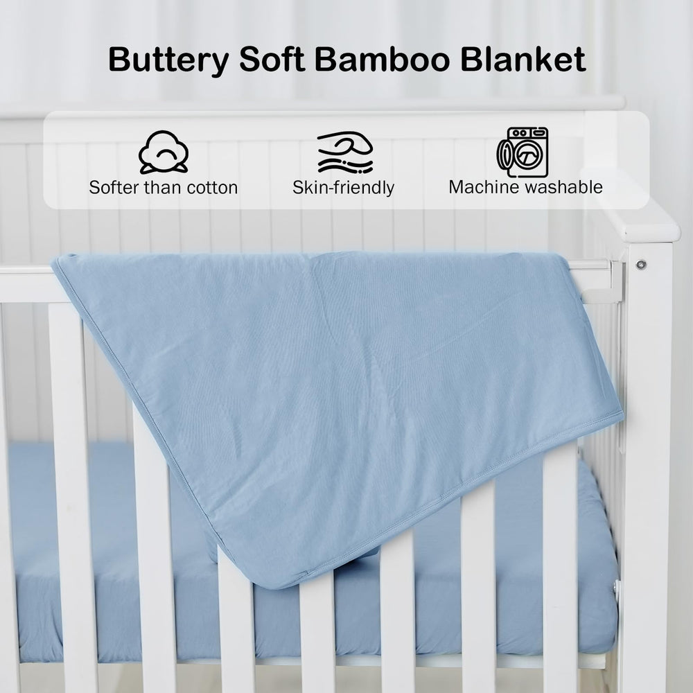 Okayinn BubblePanda rayon blanket nursery scene demonstrates versatile comfort for crib or stroller.