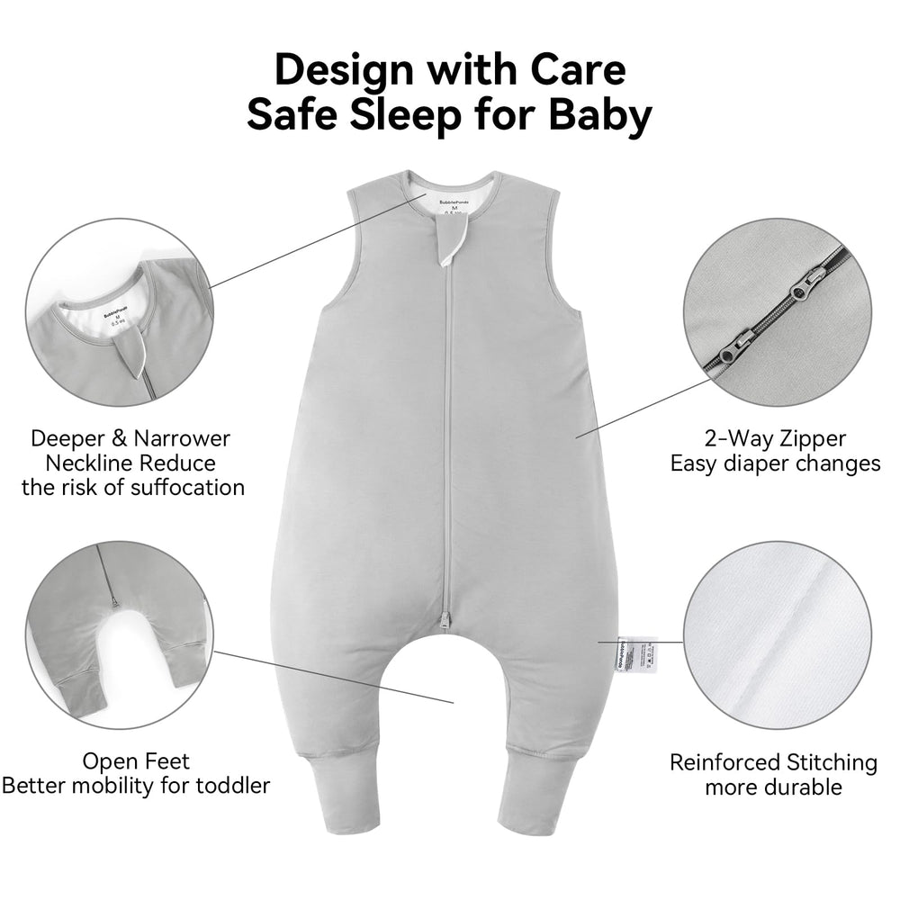 Okayinn Bamboo rayon sleep sack close-up highlighting buttery softness.