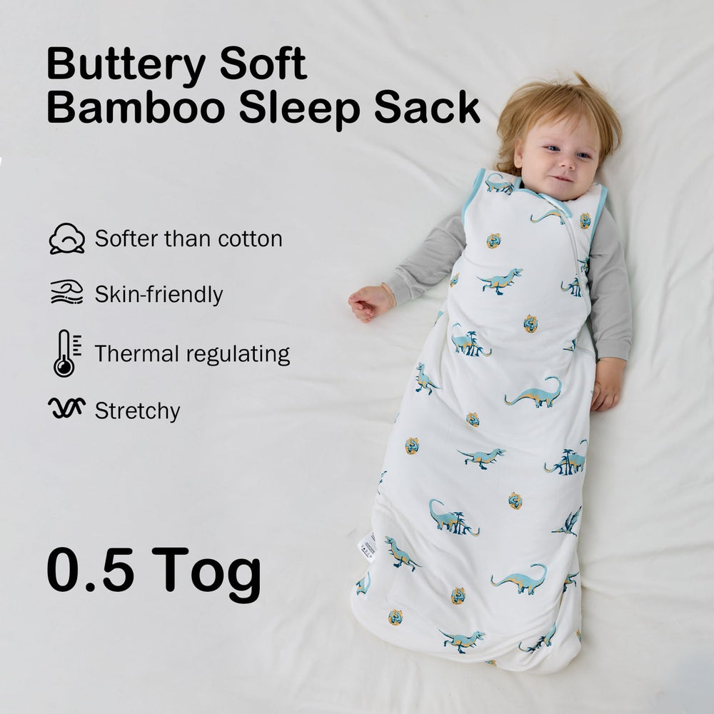 Okayinn BubblePanda sleep sack bamboo rayon fabric promotes breathable, comfortable sleep in warm nights