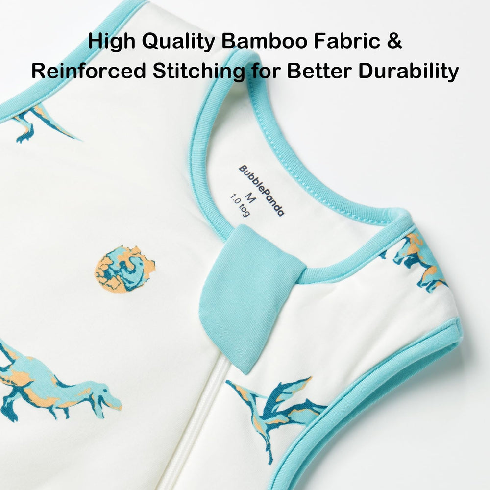 Okayinn BubblePanda sleep sack stretchy leg room supports frog-leg sleep and movement.
