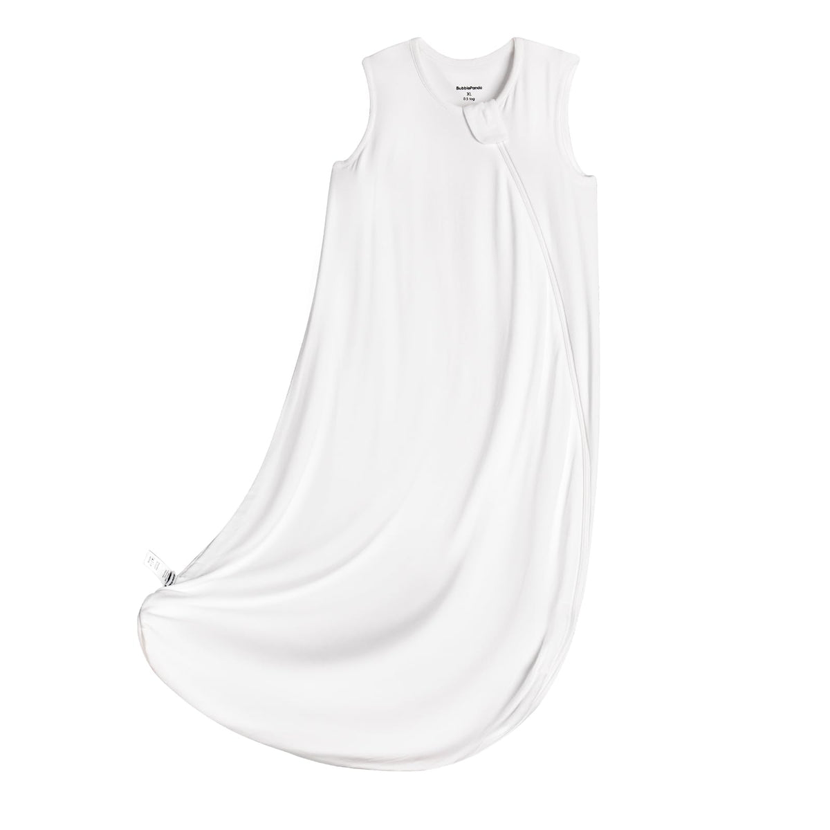 Okayinn BubblePanda sleep sack fabric close-up shows ultra-soft TENCEL Modal texture for baby skin.