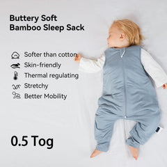 Okayinn BubblePanda sleep sack feet design enabling natural movement with secure warmth.
