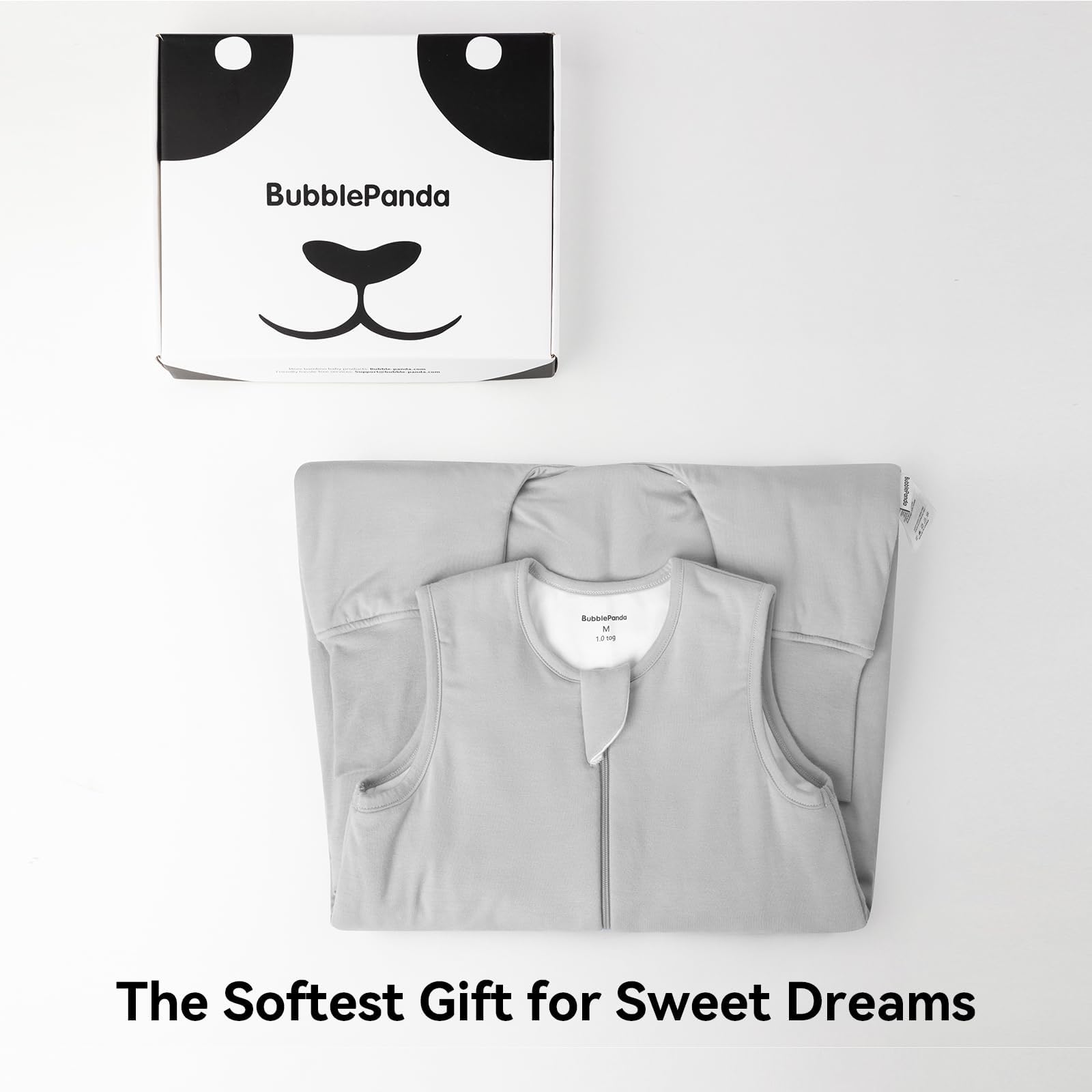 Okayinn BubblePanda sleep sack neckline design reduces risk of loose fabric.