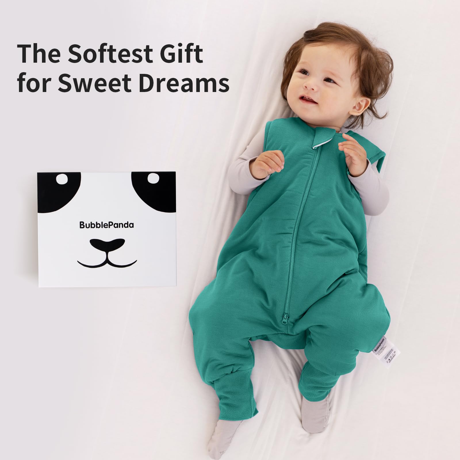 Okayinn BubblePanda sleep sack reinforced stitching for durability during growth