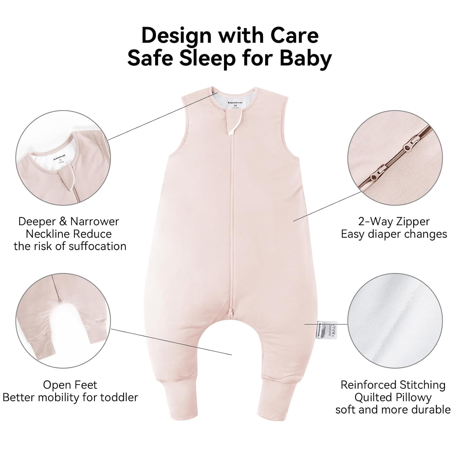 Okayinn BubblePanda soft fabric blend delivers buttery softness and breathability.
