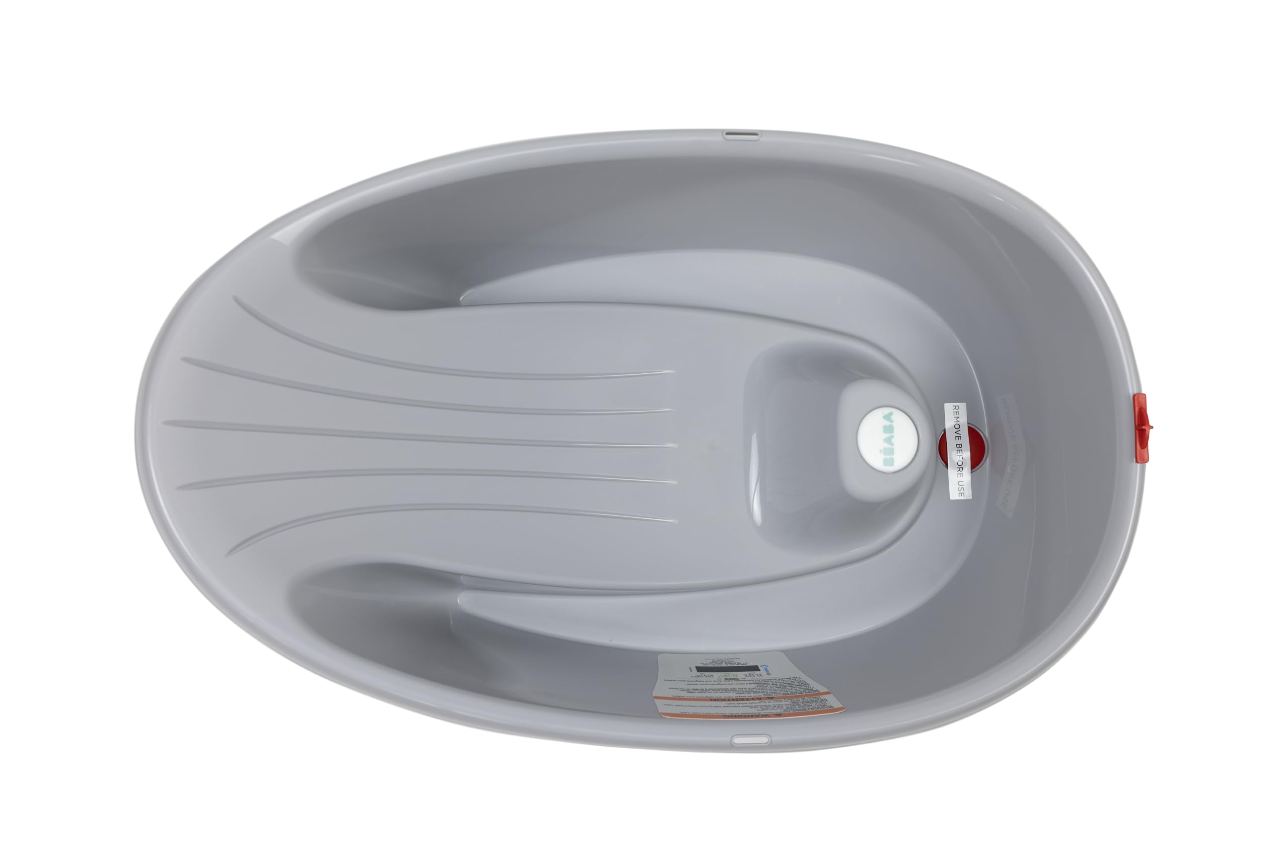 OKBABY Onda Bath anti-slip base keeps tub stable on surfaces.