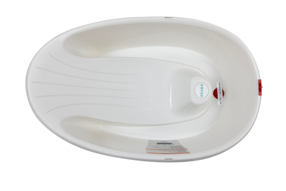 OKBABY Onda Bath integrated-thermometer ensures bathwater warmth stays comfortable