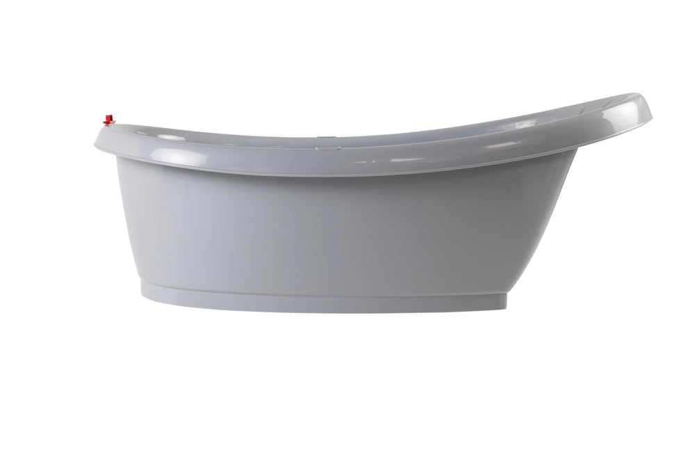 OKBABY Onda Bath supports newborns in a secure reclined position for gentle bathing.