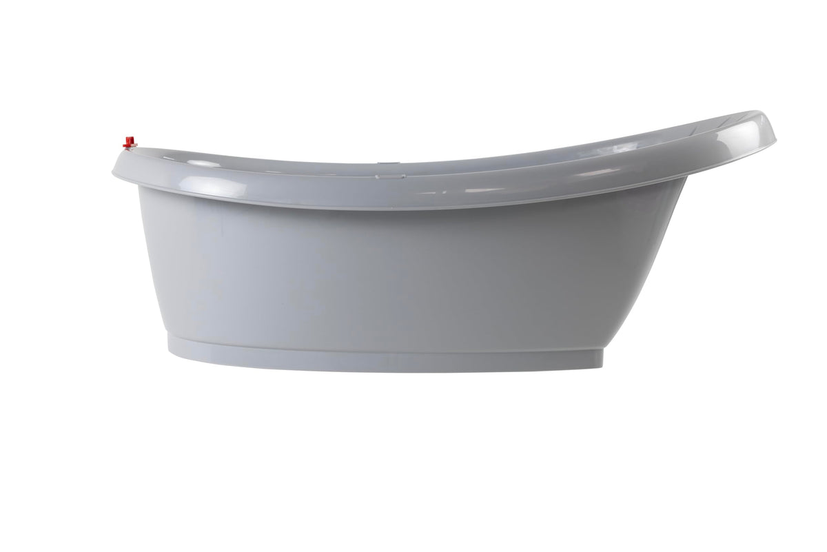 OKBABY Onda Bath supports newborns in a secure reclined position for gentle bathing.