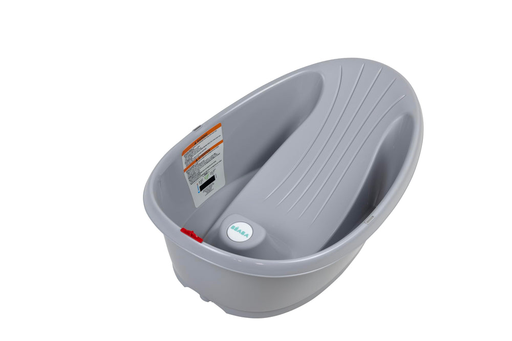 OKBABY Onda Bath quick-drain plug for fast, mess-free emptying.