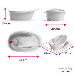 OKBABY Onda Bath underarm and crotch-support focus keeps baby steady during bath