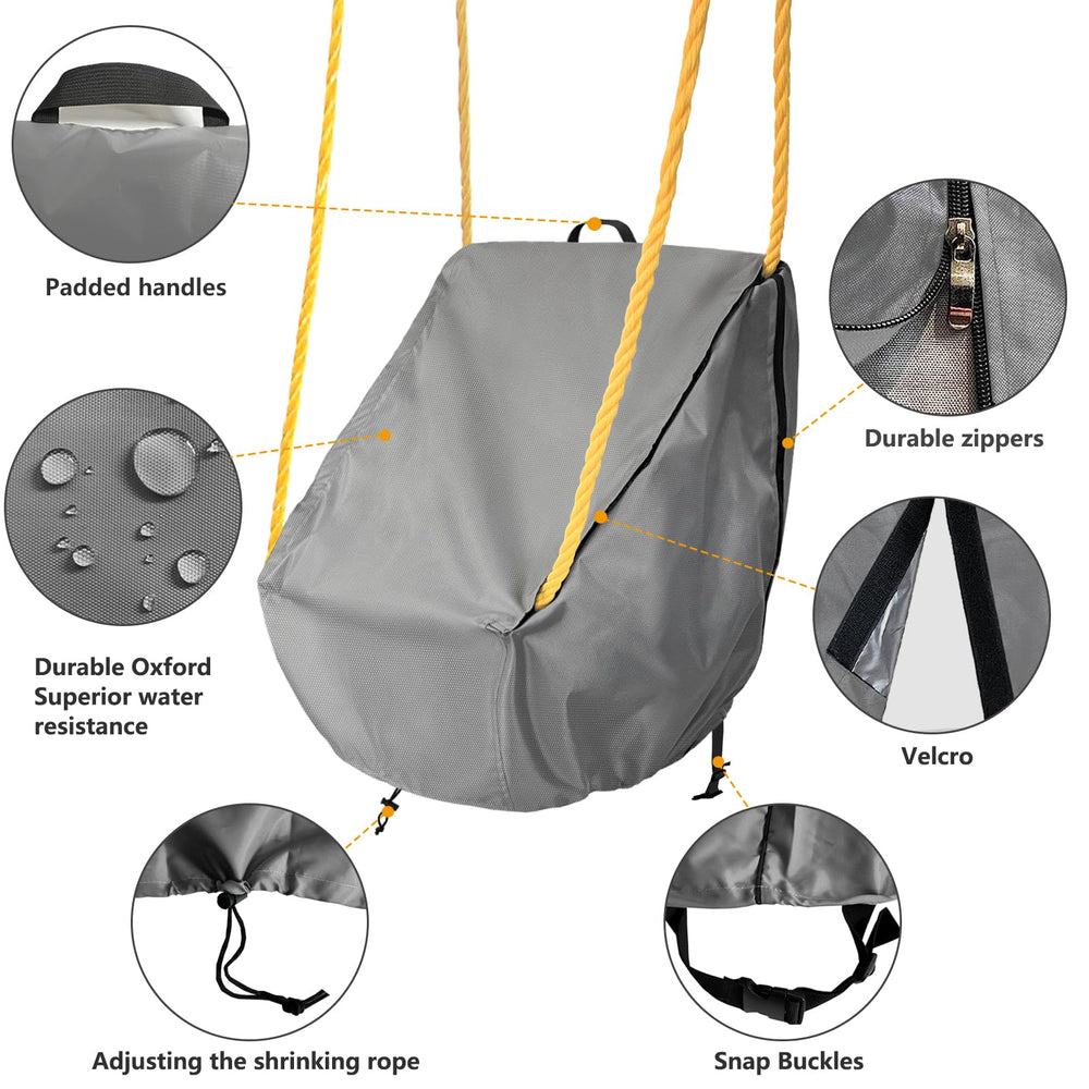 okcool outdoor toddler swing cover waterproof texture shields from rain and splashes