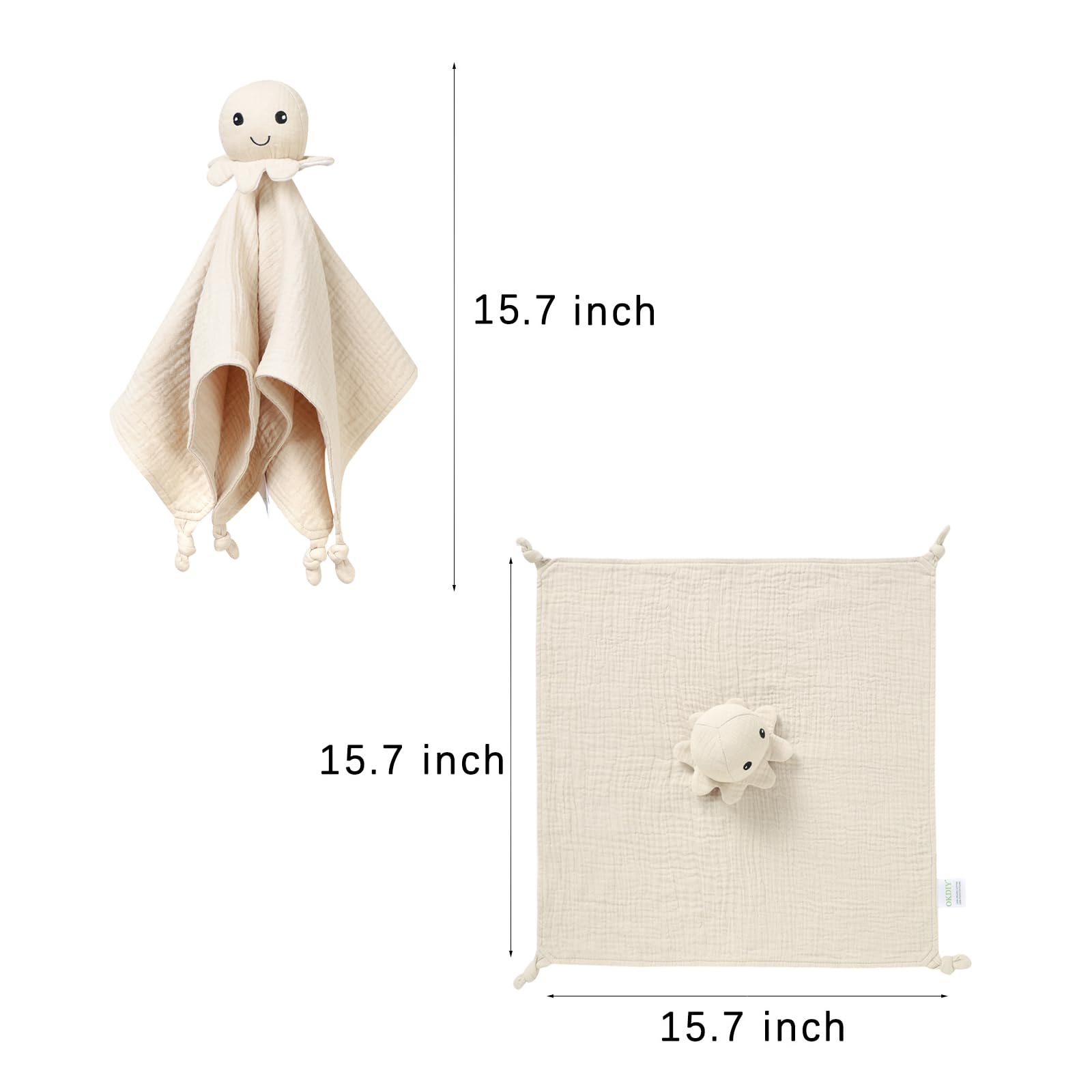 okdiy machine washable lovey supports simple cleaning and durability