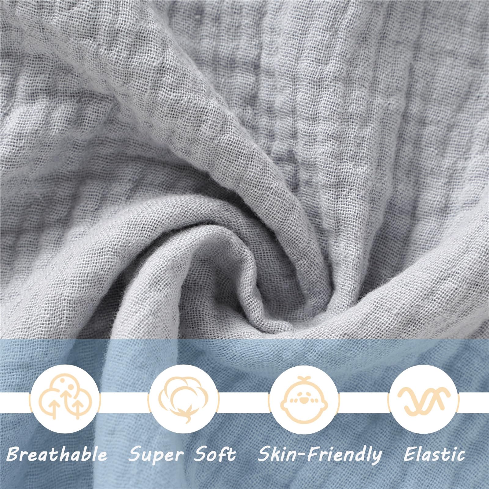 okdiy muslin baby security blanket in grey adds comforting security.