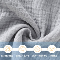 okdiy muslin baby security blanket in grey adds comforting security.