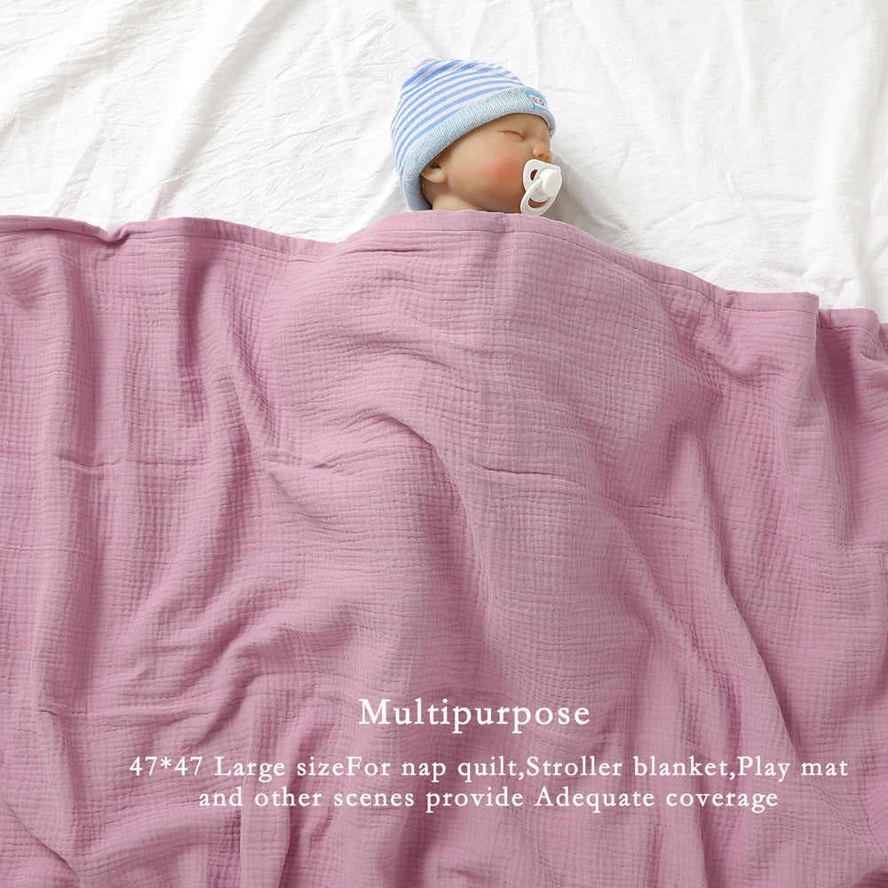 okdiy muslin blanket crib setup highlights gentle texture and breathable coverage