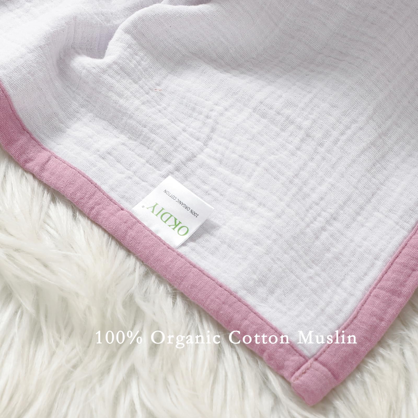 okdiy muslin blanket nap mat use showcases light, cozy playtime surface