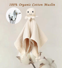 okdiy octopus lovey khaki texture highlights durable organic cotton for everyday snuggles