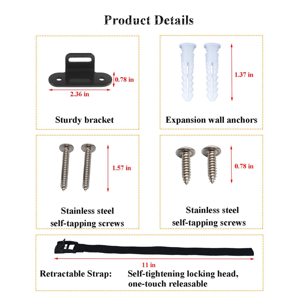OKE anti-tip anchors securing dresser to wall reduces tipping risk.