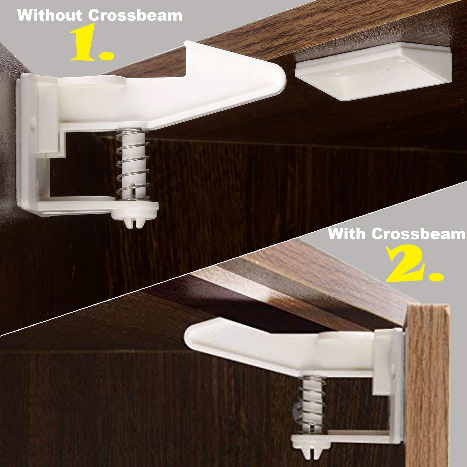 OKEFAn drawer locks quick installation with no tools required.