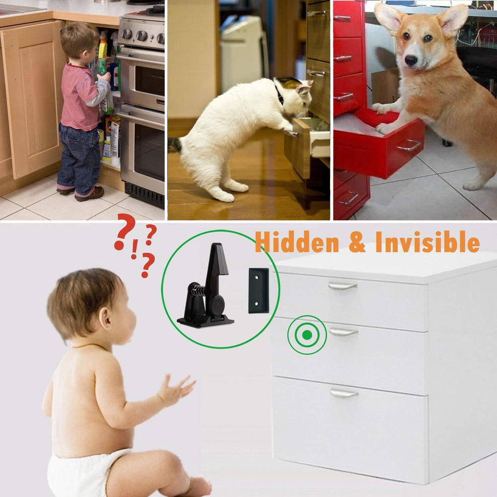 OKEFAn hidden installation keeps cabinets sleek and unobtrusive.