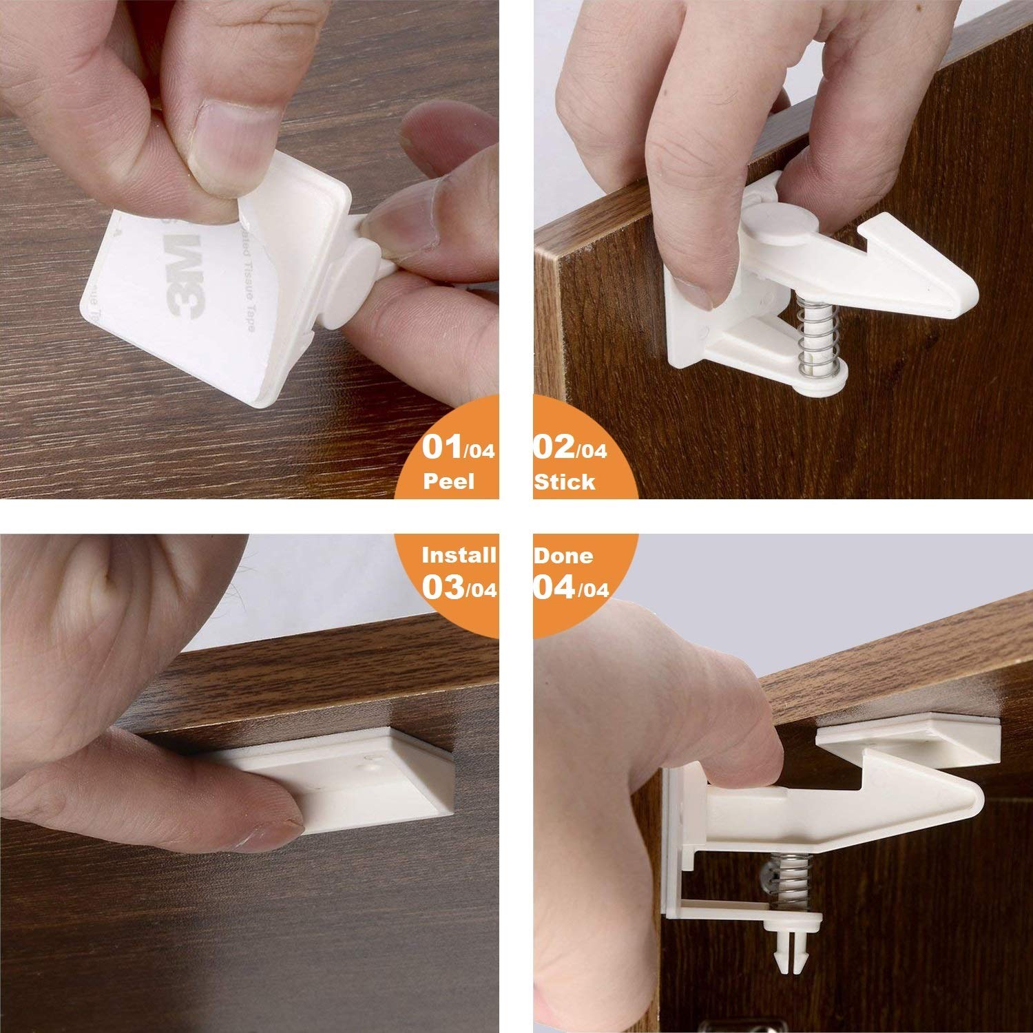 OKEFAn upgraded design offers 1.62-inch finger room for drawers.