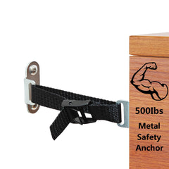 OKETHERMO Anti Tip Anchors secure a dresser for child safety and room stability.