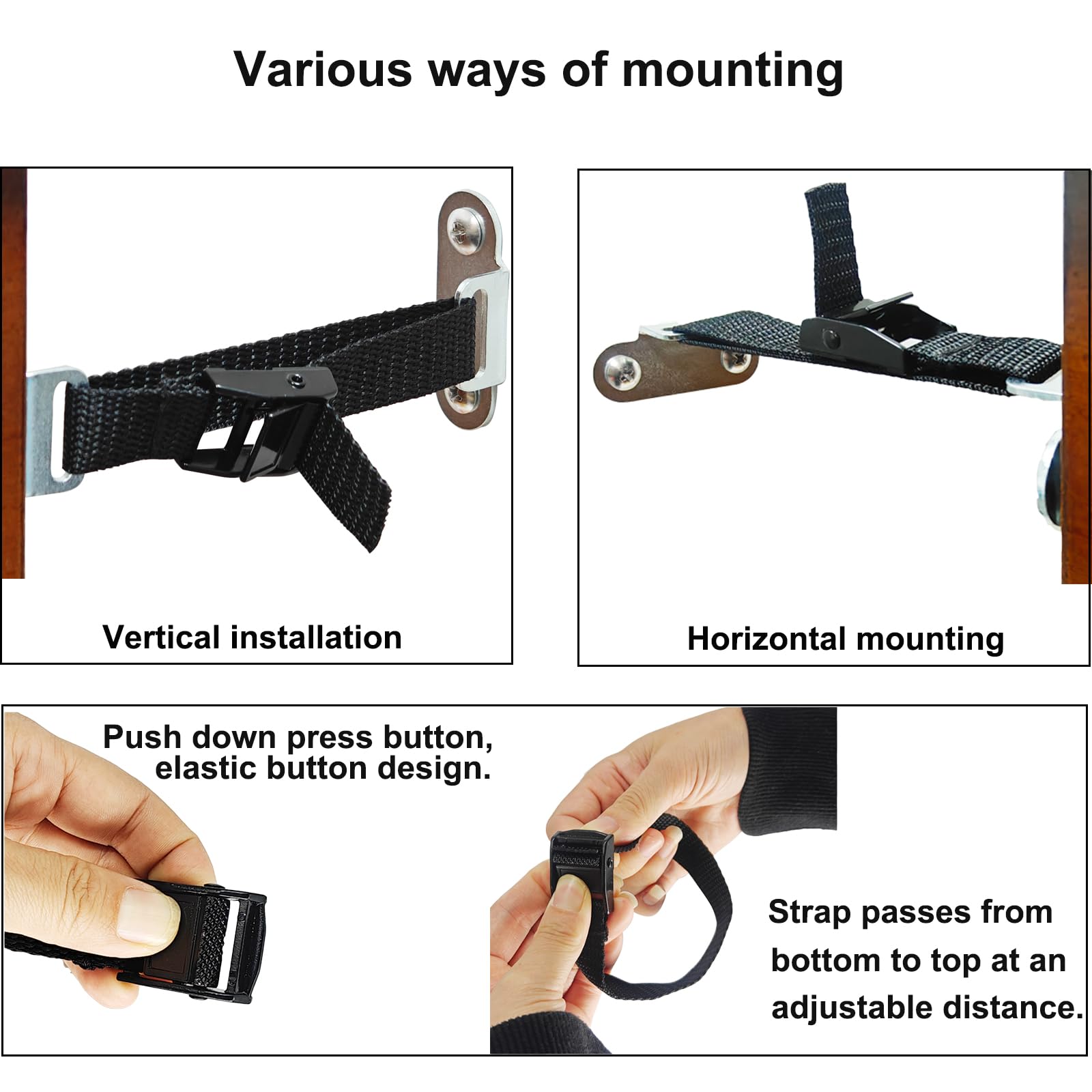 OKETHERMO Anti Tip Anchors keep a TV stand stable during busy evenings.