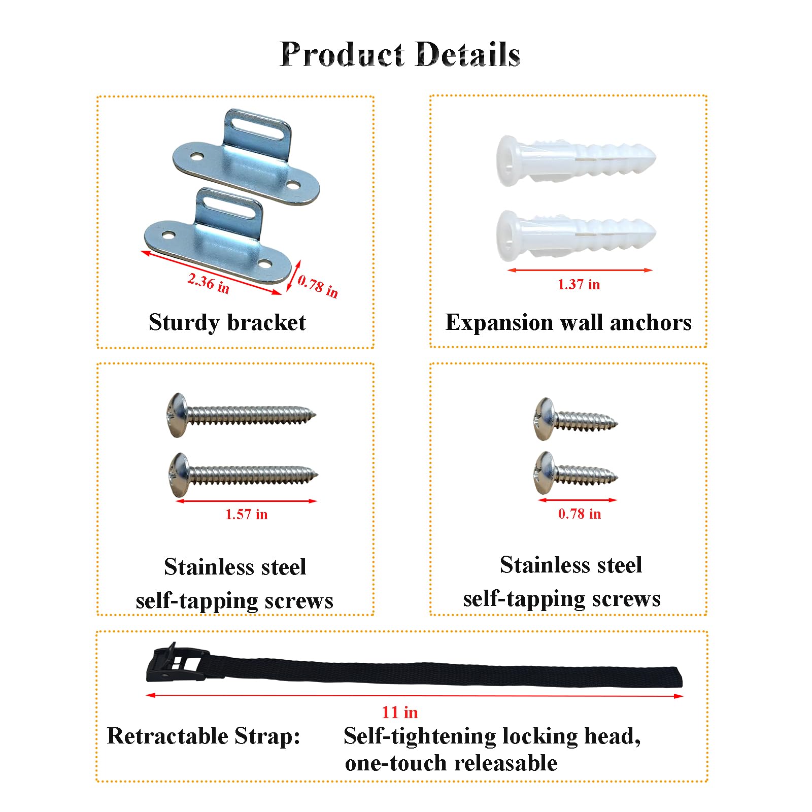 OKETHERMO Anti Tip Anchors installation demo helps quick, tool-free mounting.