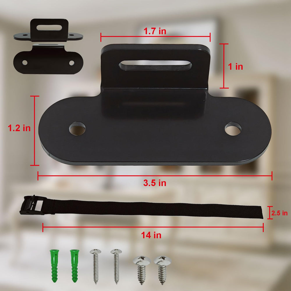 OKETHERMO dresser in use with anti-tip straps securing it to wall