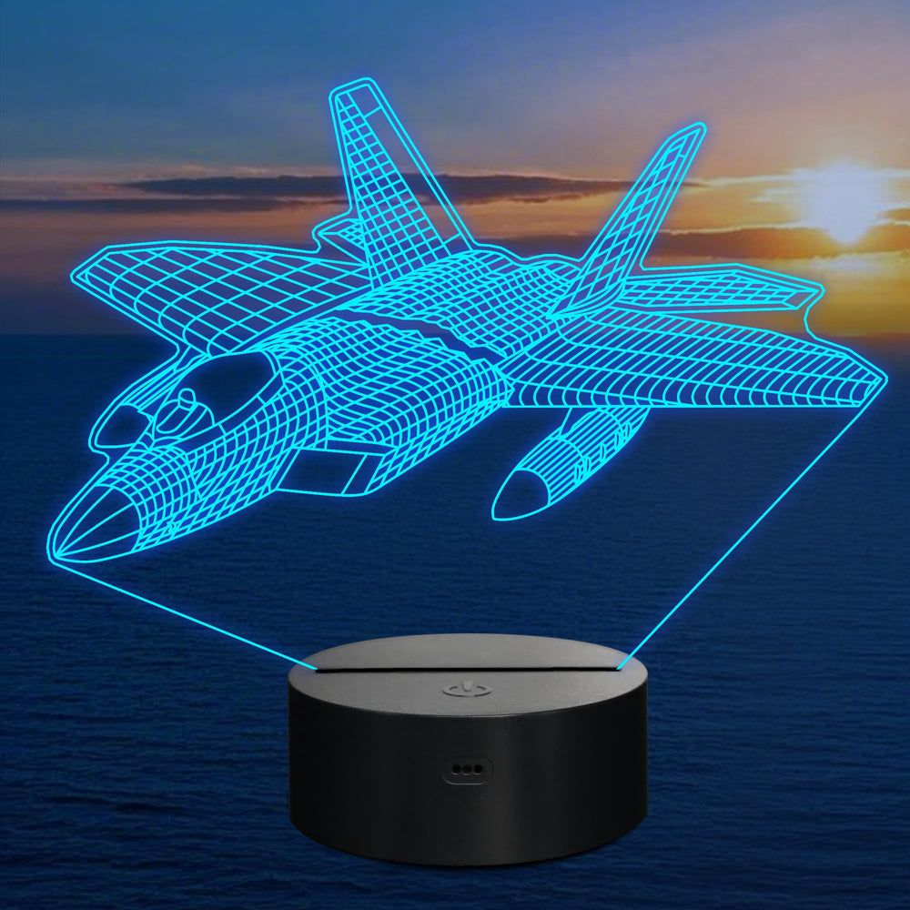 OkiyiD 3D airplane night light emits ambient glow for relaxing evenings.