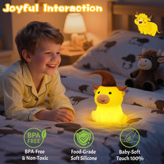 OkiyiD silicone night light close-up highlighting squishy safe material