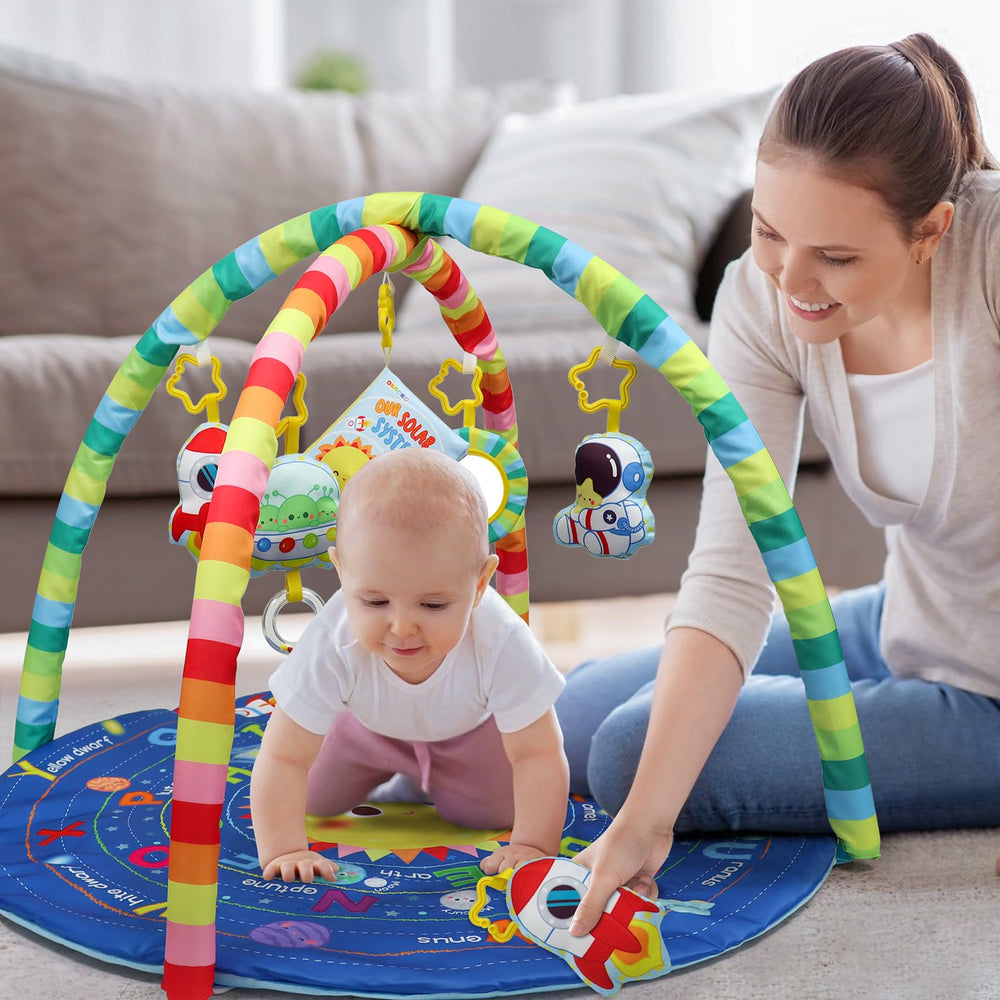 OKOOKO 6-in-1 gym arch demonstrates versatile playtime options