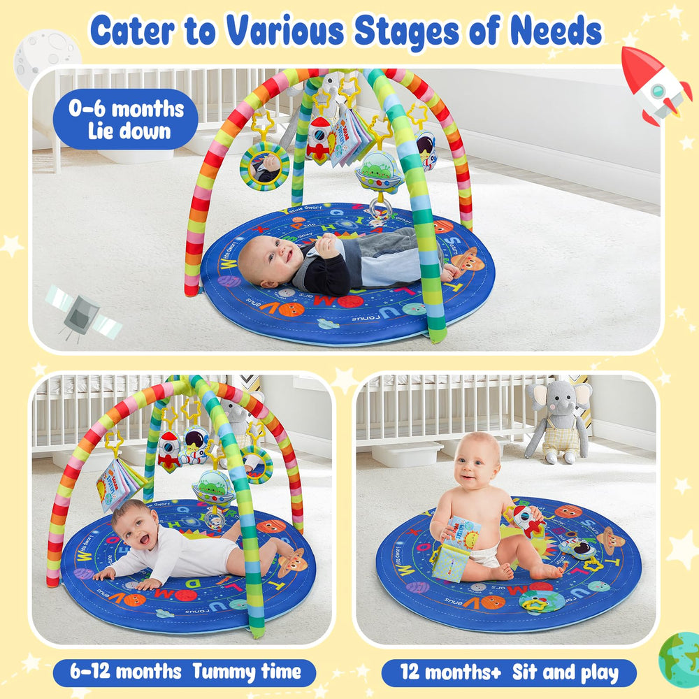 OKOOKO soft cloth book on play mat for tactile storytelling