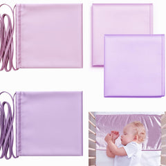 Okueejur satin bassinet sheet pink closeup shows silky texture for gentle newborn comfort