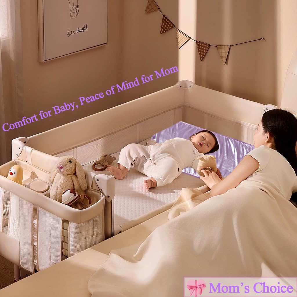 Okueejur satin bassinet sheet washable and durable for repeated use