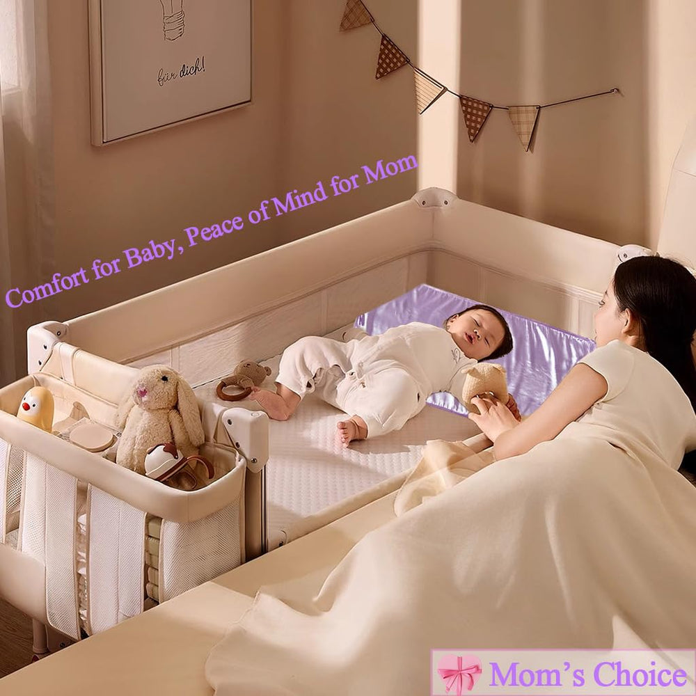 Okueejur satin bassinet sheet washable and durable for repeated use