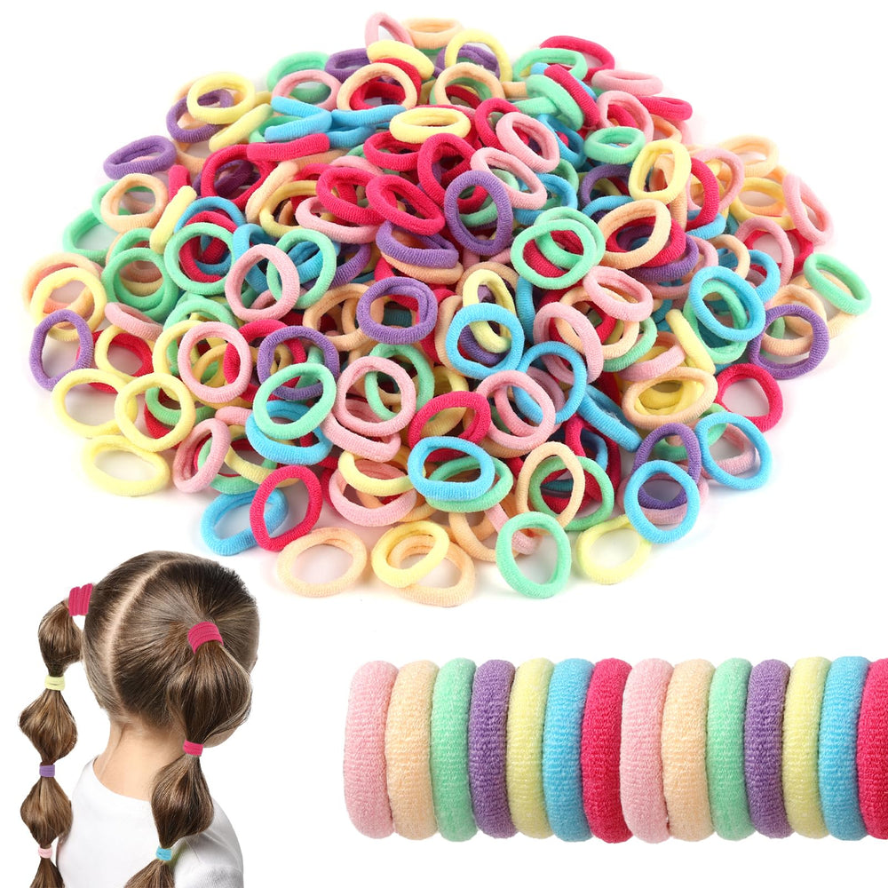 Okxiri baby hair ties pack closeup showing gentle snag-free elastics for tiny tresses.