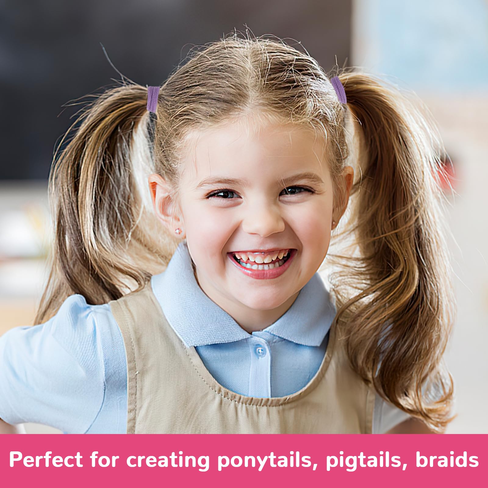 Okxiri hair ties used to tie snack bags, showing versatile storage potential.