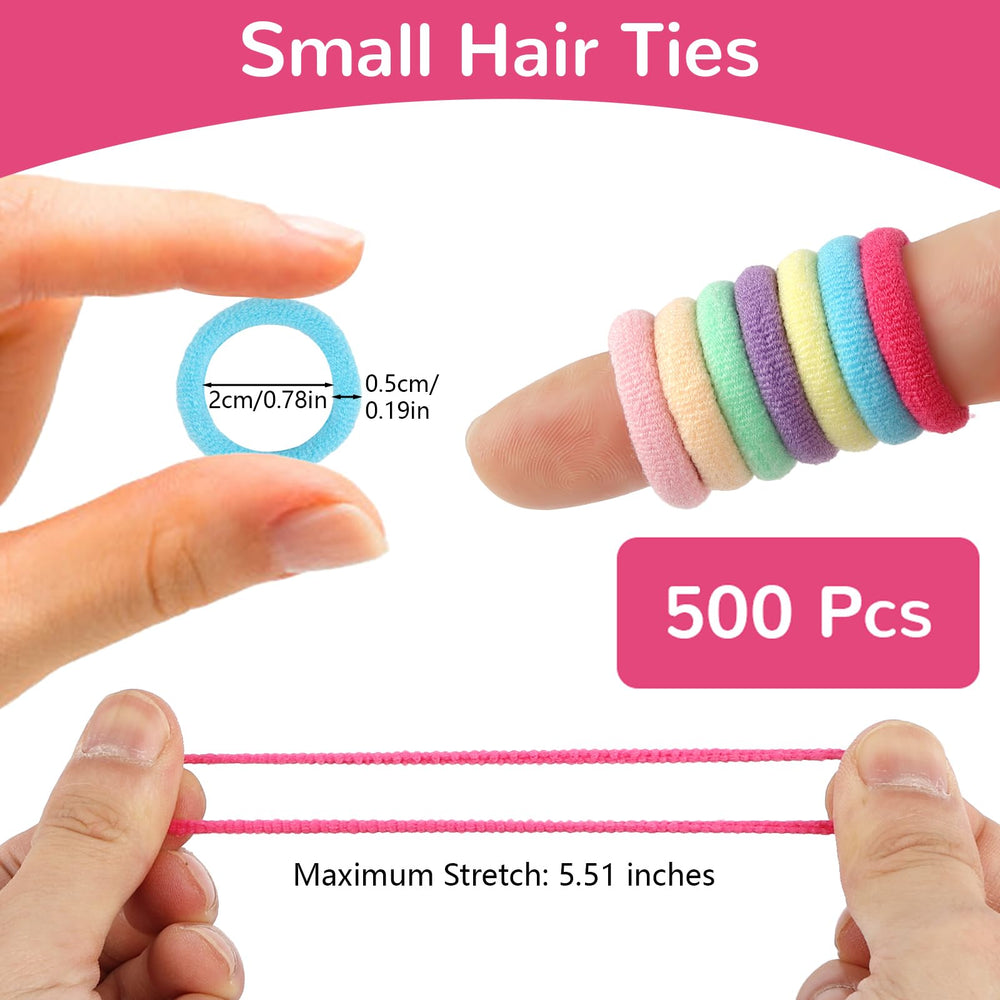 Okxiri toddler hair ties colorful assortment ideal for matching outfits and playful styles.