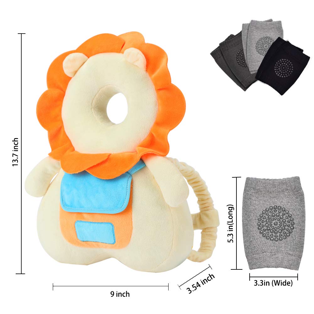 Okydoky head protector alarm back-pocket feature helps quick alerts for falls